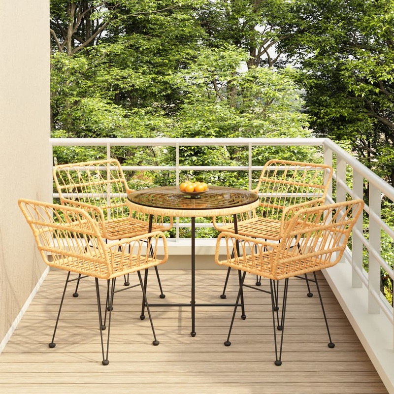 Ensemble  manger de jardin 5pcs Rsine tresse