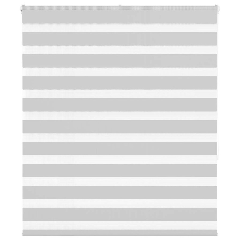 Store zbre gris clair largeur du tissu 120,9 cm polyester