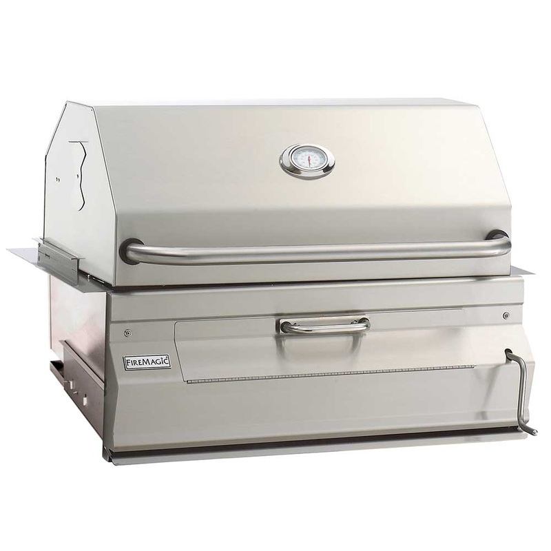 Fire Magic | Legacy 24 Built-In Smoker Charcoal Grill