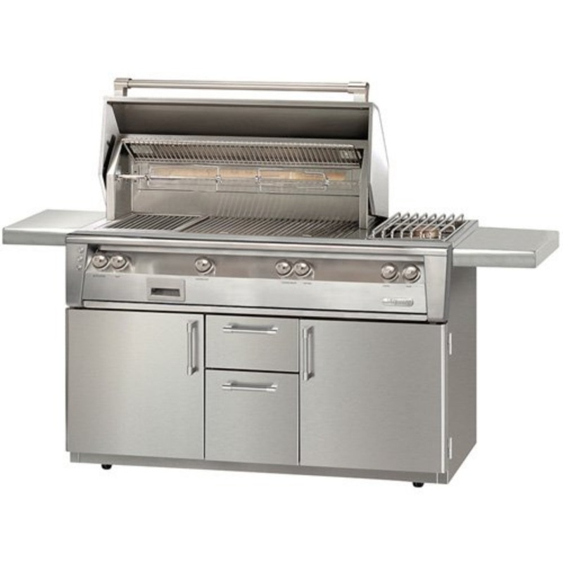 Alfresco | 56 Standard Grill with Side Burner Cart