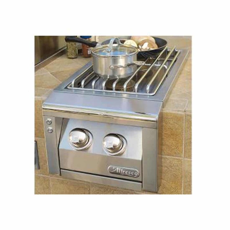 Alfresco | Double Side Burner for Grills on Carts