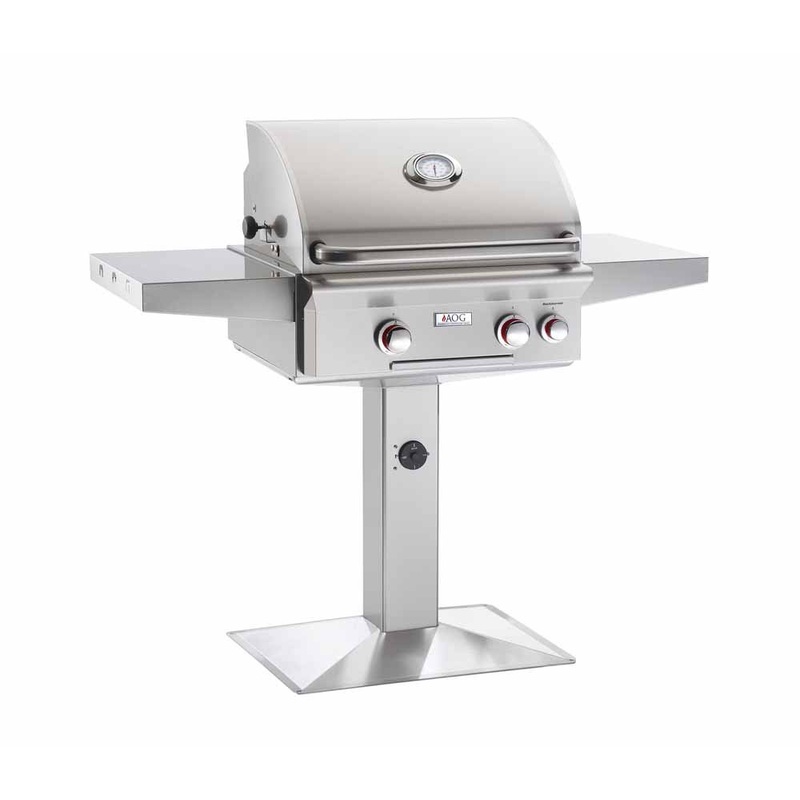 American Outdoor Grill | 24" T-Series Grill On Patio Post with Base