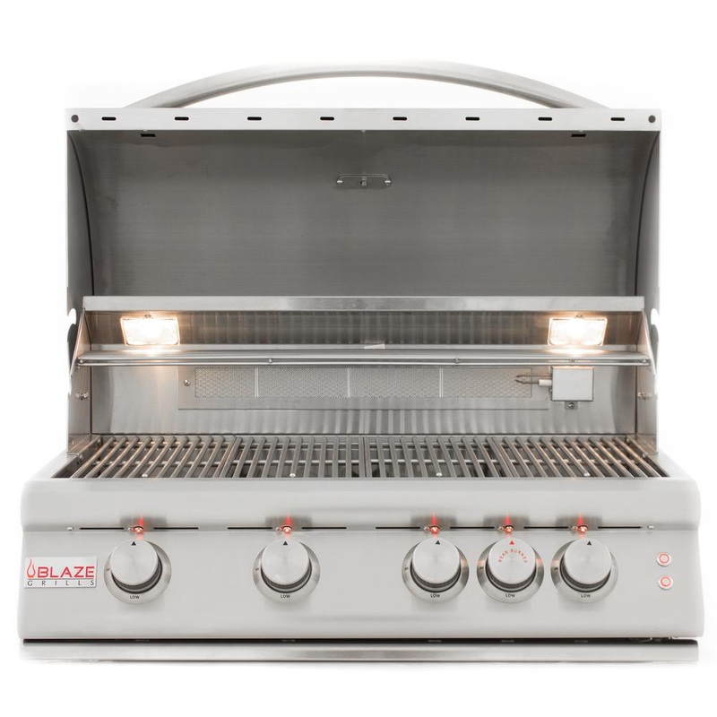 Blaze | LTE Marine Grade 32 4-Burner Built-In Gas Grill with Rear Infrared Burner & Grill Lights (DISCONTINUED)