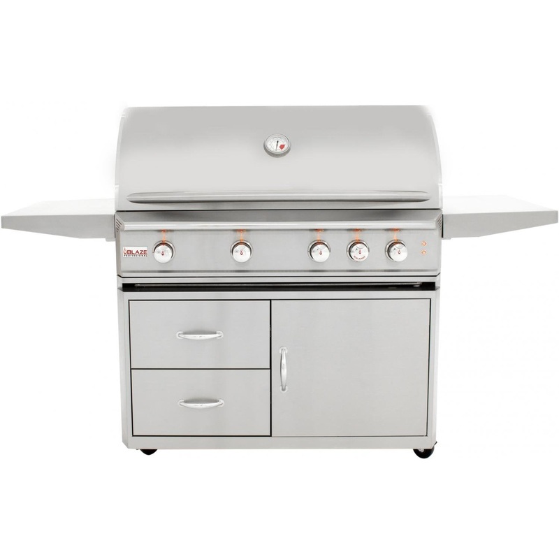 Blaze | Professional 44 4-Burner Freestanding Gas Grill with Rear Infrared Burner