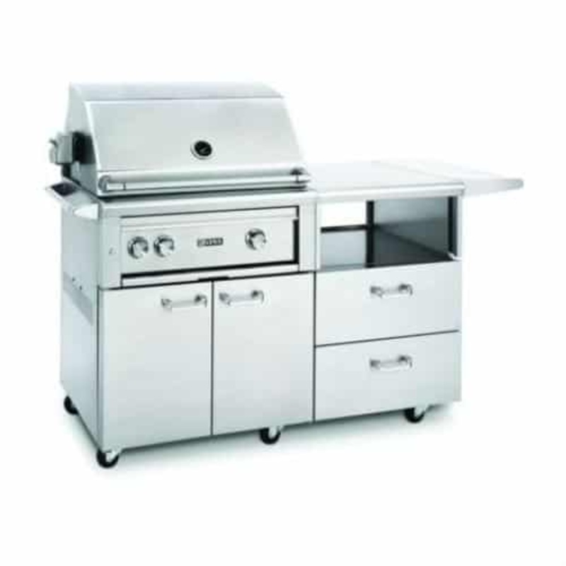 Lynx | Professional 30" Grill with Infrared Trident & Rotisserie on a Cart