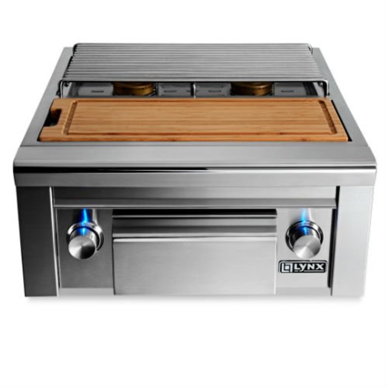 Lynx | Professional Built-In Double Side Burner with Prep Center