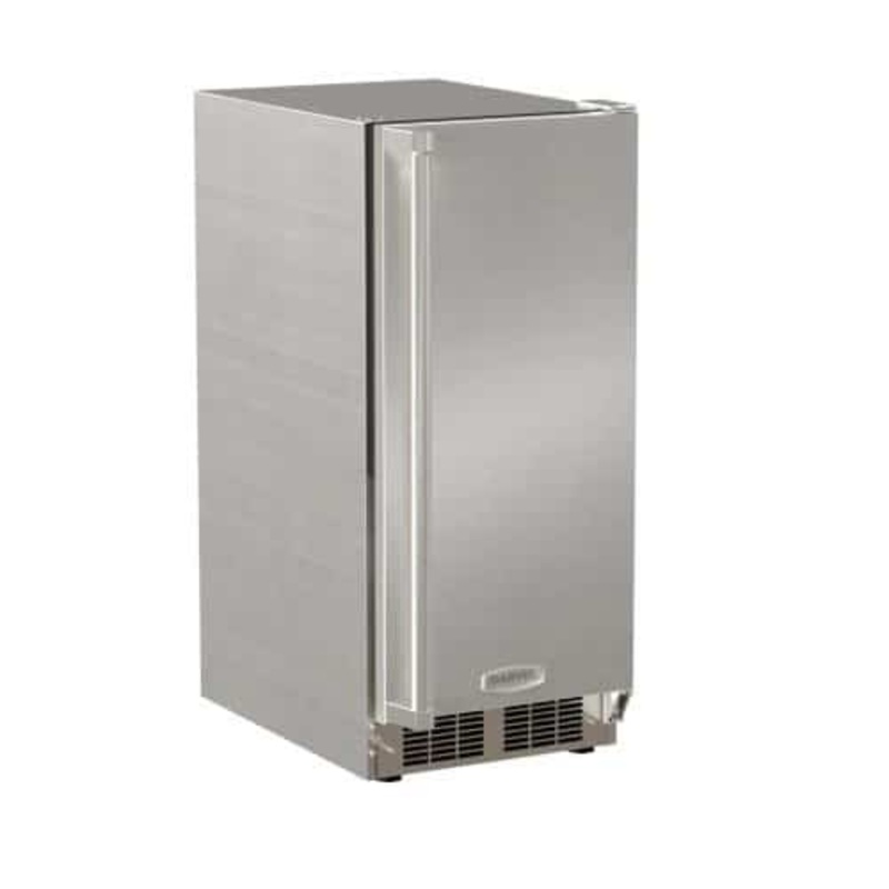 Marvel | 15 25 lb. Crescent Ice Machine with Reversible Hinge - Outdoor Rated