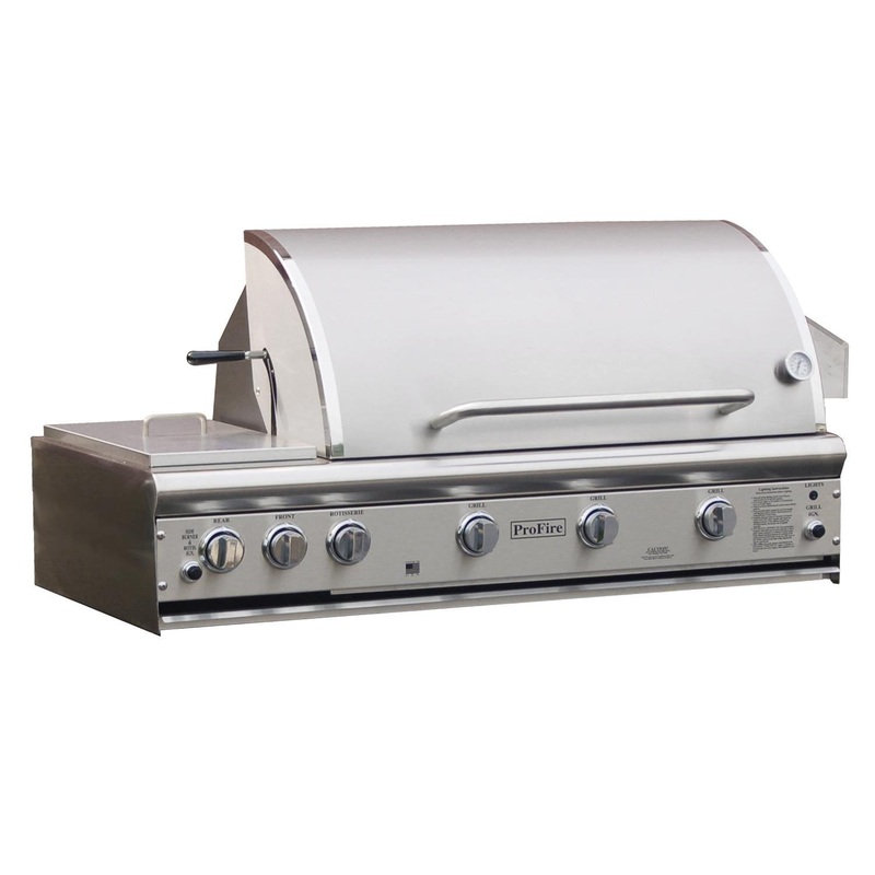 ProFire | 48 Deluxe Series Built-In Gas Grill with Rotisserie & Double Side Burner