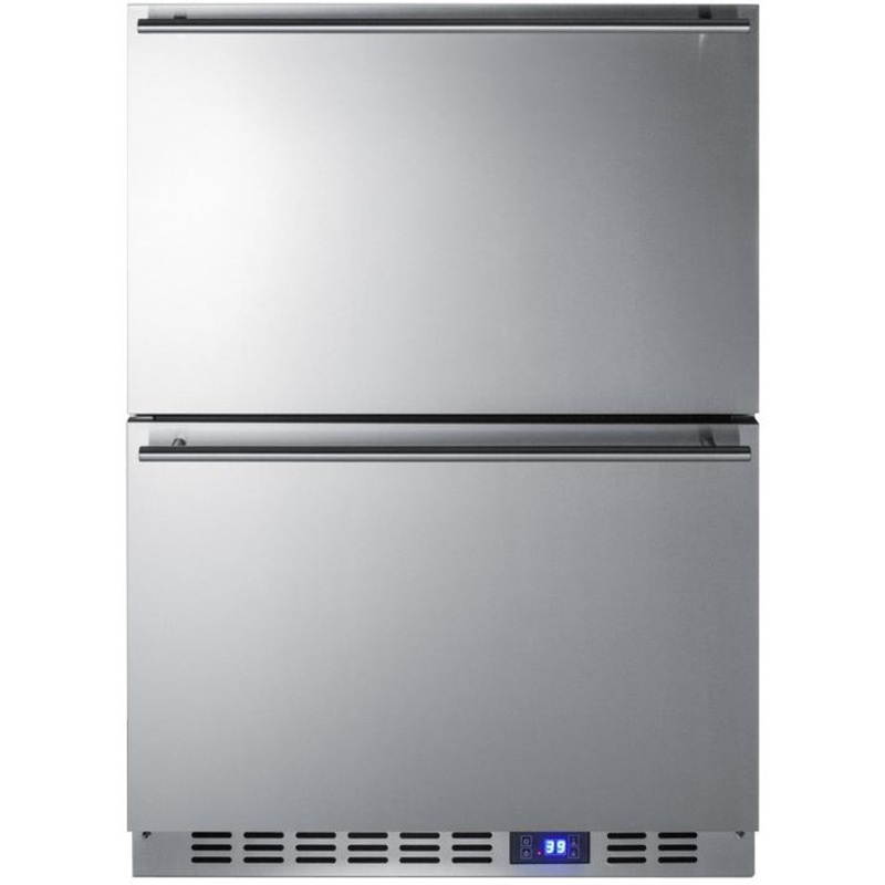 Summit | 24 3.4 Cu. Ft. Outdoor Rated Refrigerator Drawers