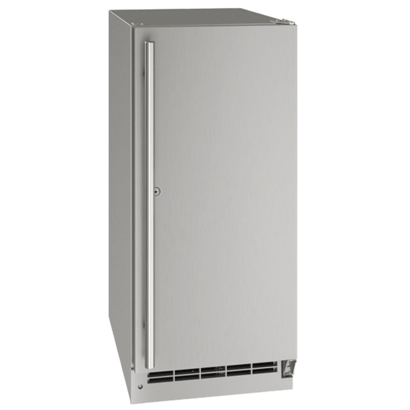 U-Line | 15 3.1 Cu. Ft. Outdoor Rated Stainless Steel Solid Door Refrigerator with Lock