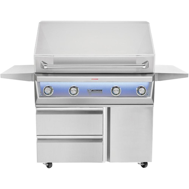 Twin Eagles | Eagle One 42" 4-Burner Gas Grill on a Deluxe Cart