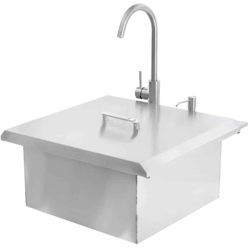 PCM | 260 Series 21" Drop-In Bar Sink with Hot/Cold Faucet