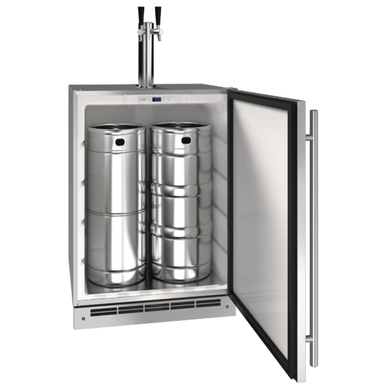 U-Line | 24" Stainless Steel Keg Refrigerator