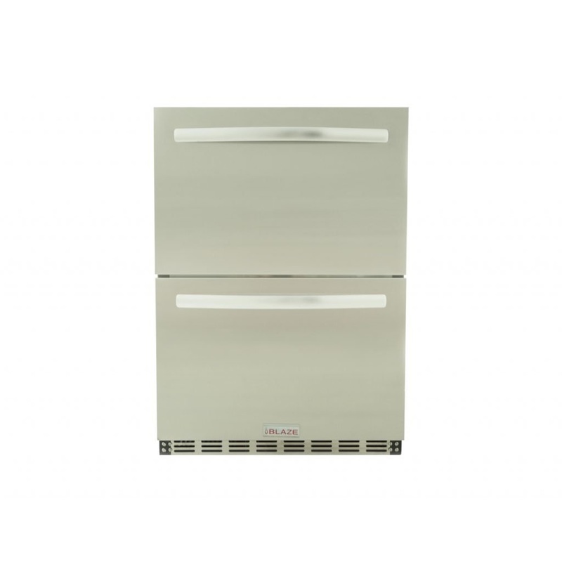 Blaze | 23.5 5.1 Cubic Feet Outdoor Rated Double Drawer Refrigerator
