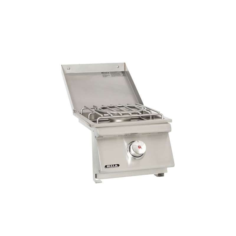 Bull | Single Slide-In Pro Side Burner with Stainless Steel Cover