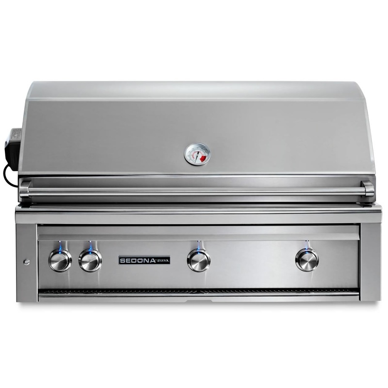 Lynx | Sedona 42" Built-In Gas Grill with One Infrared ProSear Burner, Two Stainless Steel Tube Burners & Rotisserie