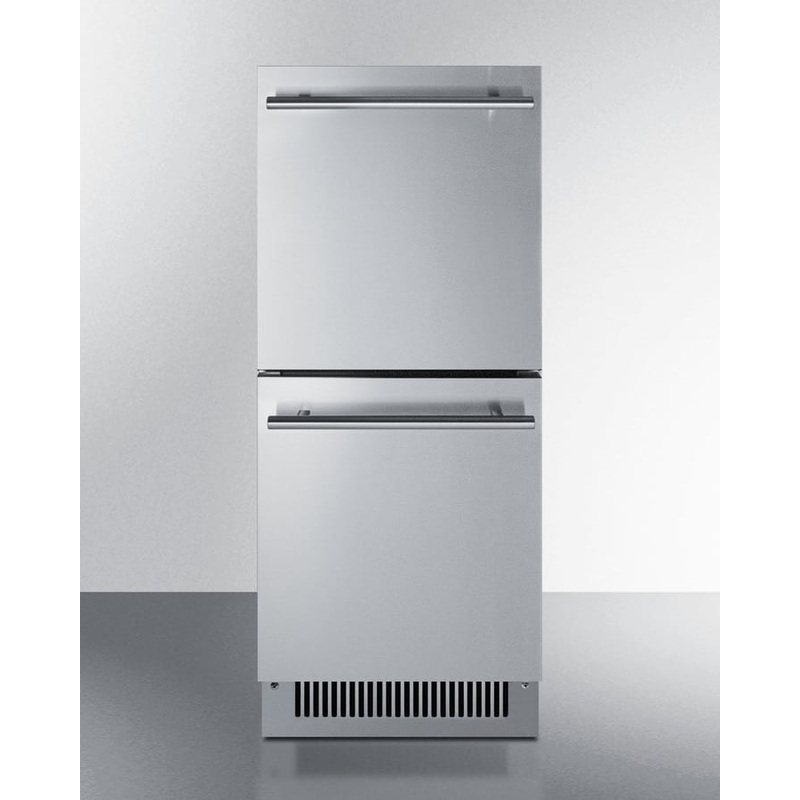 Summit | 15" Wide 2-Drawer Outdoor Refrigerator