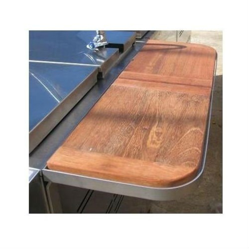 DCS | Back Bar with Wood Inserts for 30 CAD Grill Cart