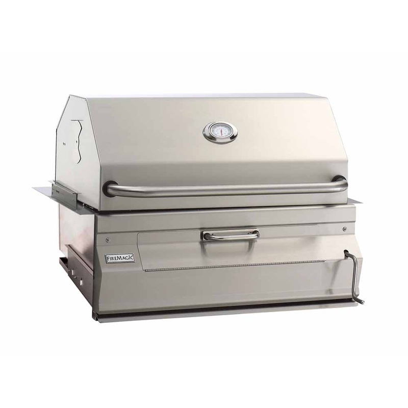 Fire Magic | Legacy 30 Built-In Smoker Charcoal Grill