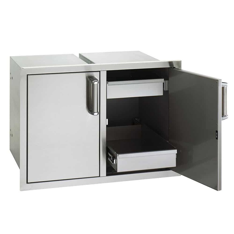 Fire Magic | Premium Flush 30 Enclosed Cabinet Storage & Drawers with Soft Close