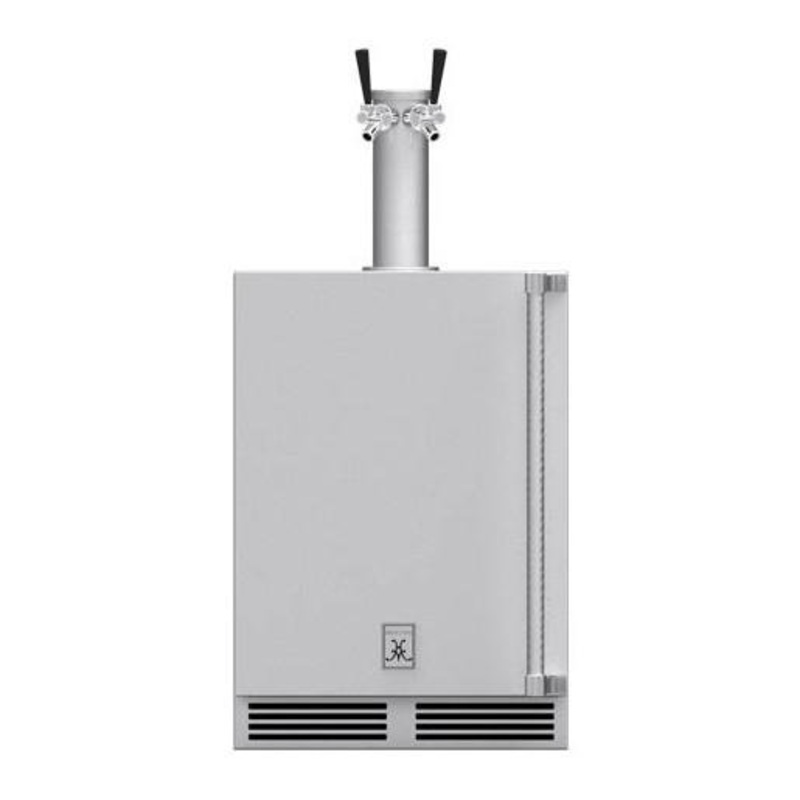 Hestan | 24" Outdoor Rated Double Tap Beer Dispenser