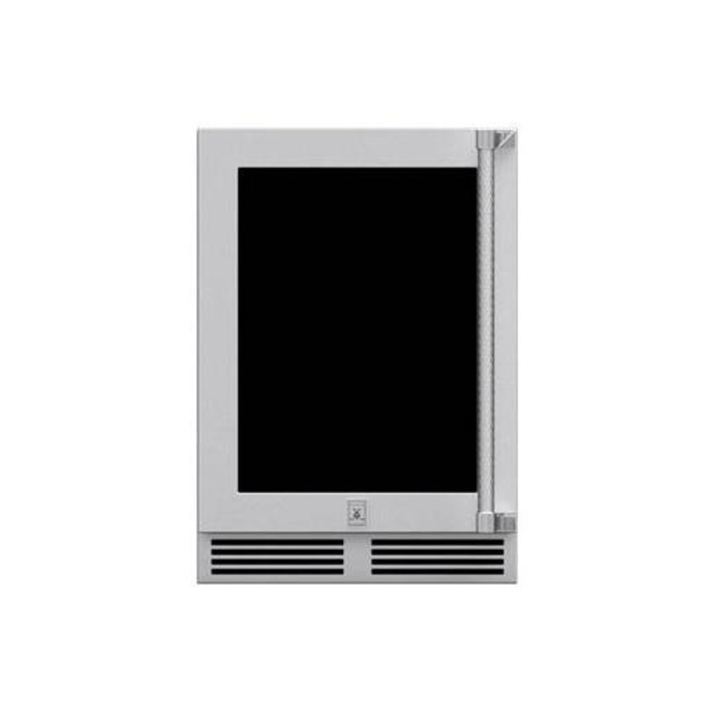 Hestan | 24" Outdoor Refrigerator with Wine Storage & Glass Door
