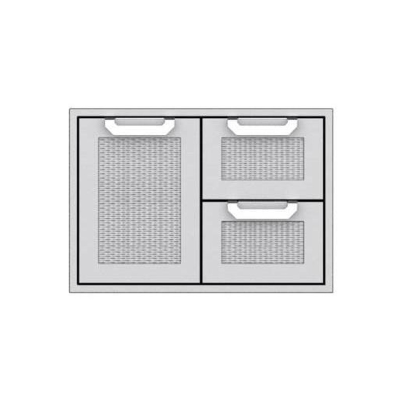 Hestan | 30 Double Drawer & Single Storage Door Combo