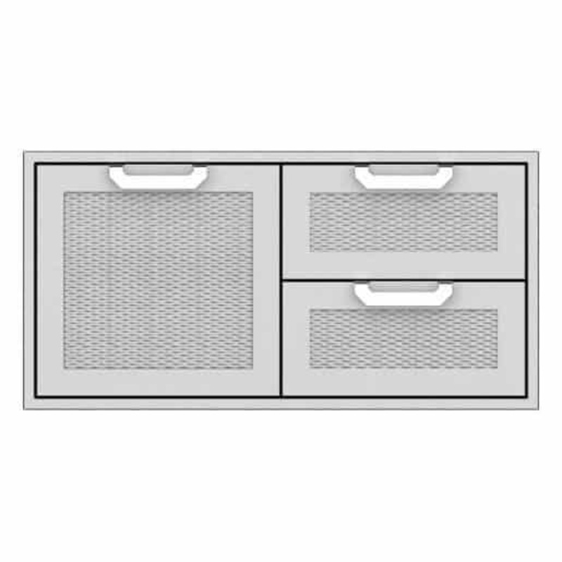Hestan | 42 Double Drawer & Single Storage Door Combo