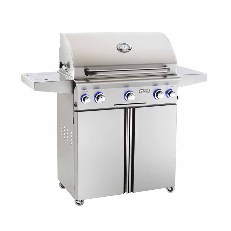 American Outdoor Grill | L-Series 30 3-Burner Freestanding Grill with Rotisserie & Single Side Burner