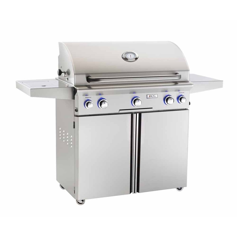 American Outdoor Grill | L-Series 36 3-Burner Freestanding Grill with Rotisserie & Single Side Burner