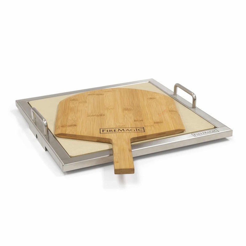 Fire Magic | Pizza Stone Kit with Wooden Pizza Peel