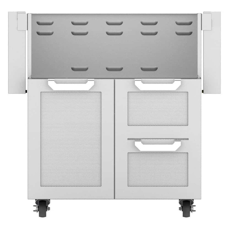 Hestan | Double Drawer & Door Tower Cart For 36 Gas Grill