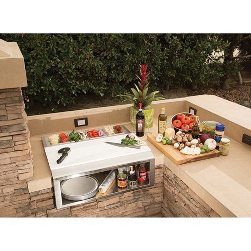 Alfresco | 30" Pizza Prep & Garnish Center