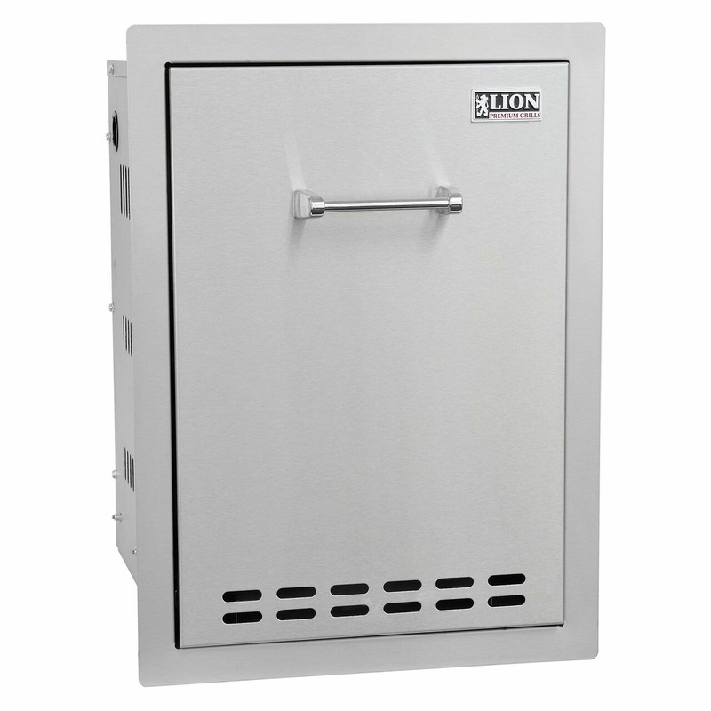 Lion | 16" Roll-Out Propane Tank & Trash Bin
