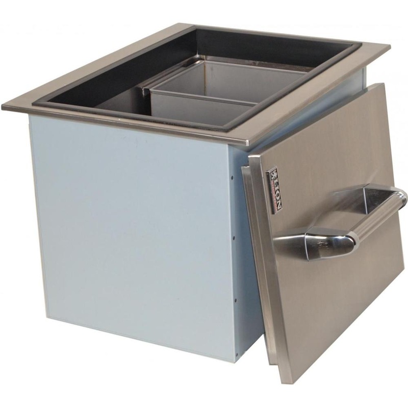 Lion | Stainless Steel Drop-In Ice Chest with Condiment Tray
