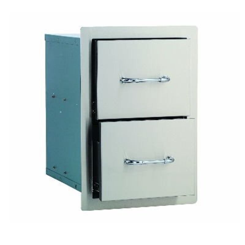 Bull | 15 Stainless Steel Double Access Drawer