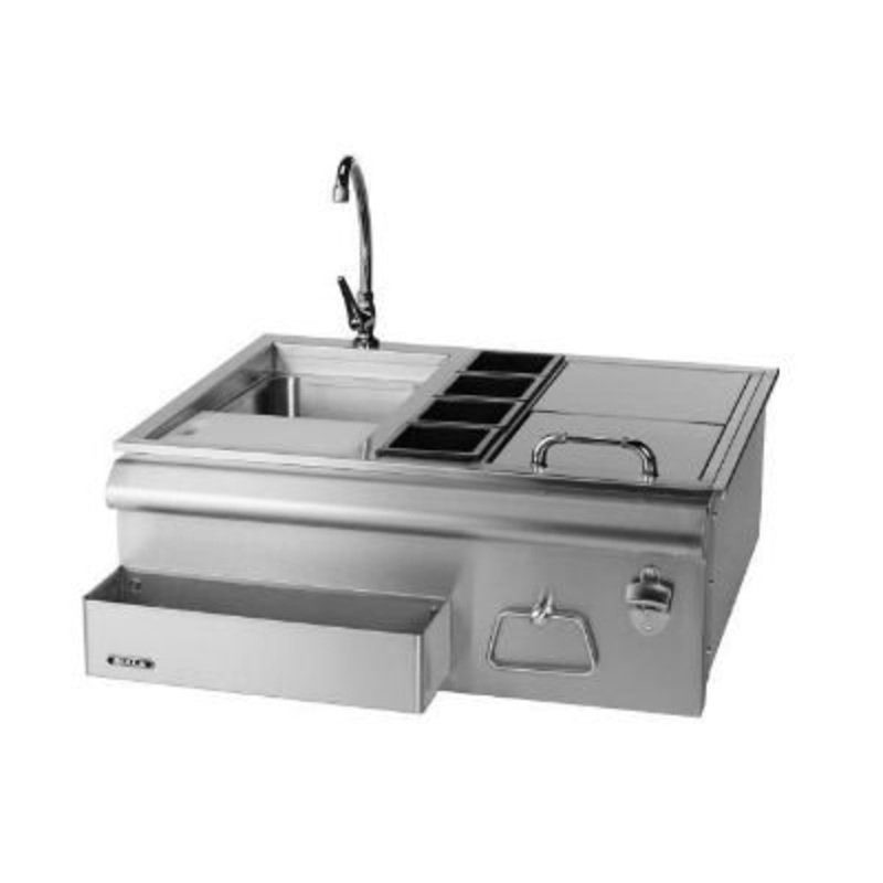 Bull | 30 Stainless Steel Slide-In Bar Center with Ice Chest & Sink