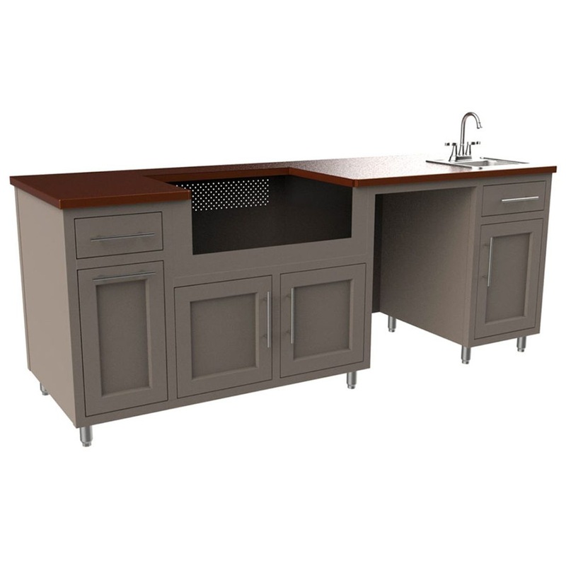 Challenger Designs | 93.125" Coastal Series Outdoor Kitchen Island