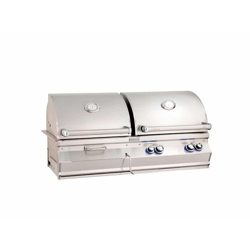 Fire Magic | Aurora A830 Gas & Charcoal Combo Grill with Analog Thermometer