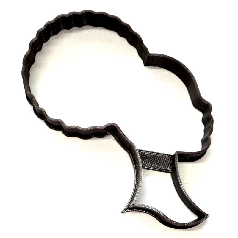 YNG Afro Barbie Girl Silhouette Fondant Cutter