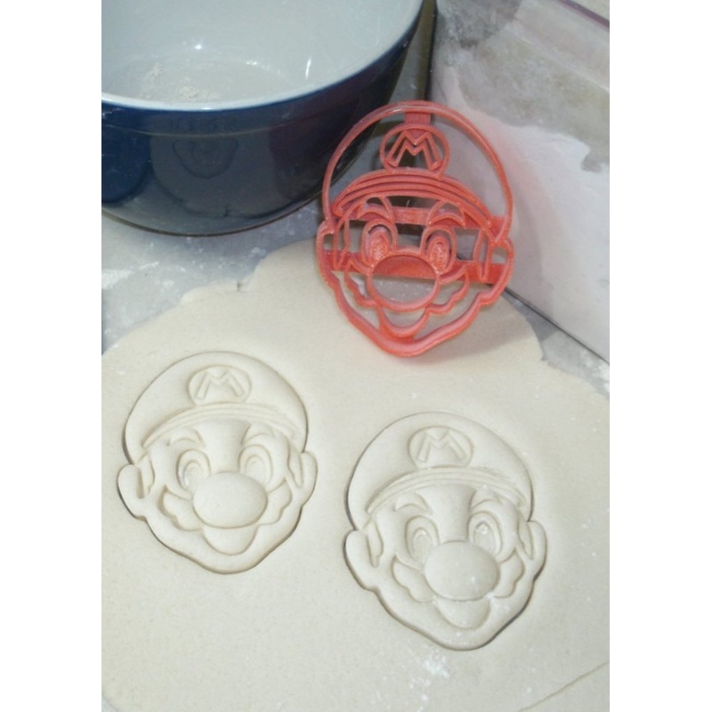 YNG Super Mario Face Fondant Cutter