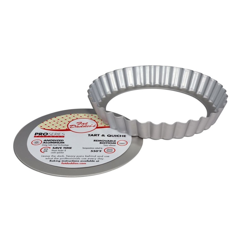 Fat Daddio's Removable Bottom Tart Pans  All Sizes