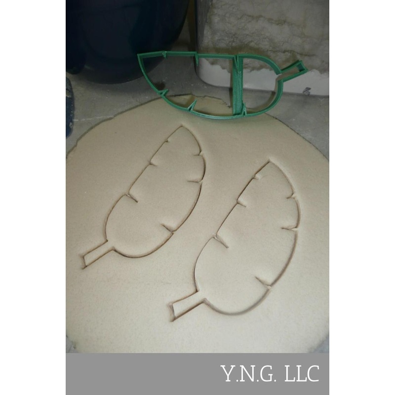 Fondant Cutter Banana Leaf Outline