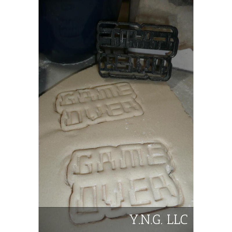 Fondant Cutter Game Over Wedding