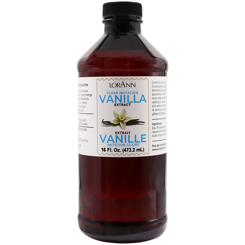 Clear Vanilla Extract Artificial (Double Strength) 16oz