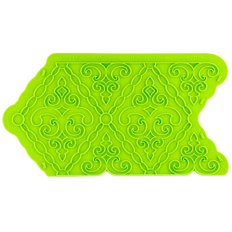 Filigree Damask Pattern Mold