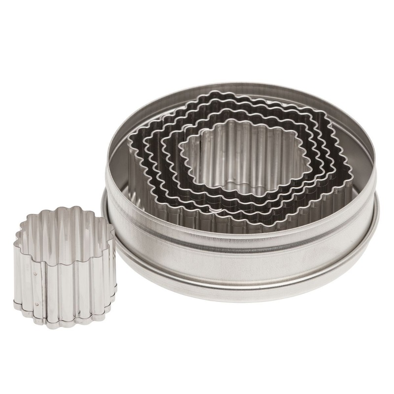 5pc. Octogon Fluted Cutter Set