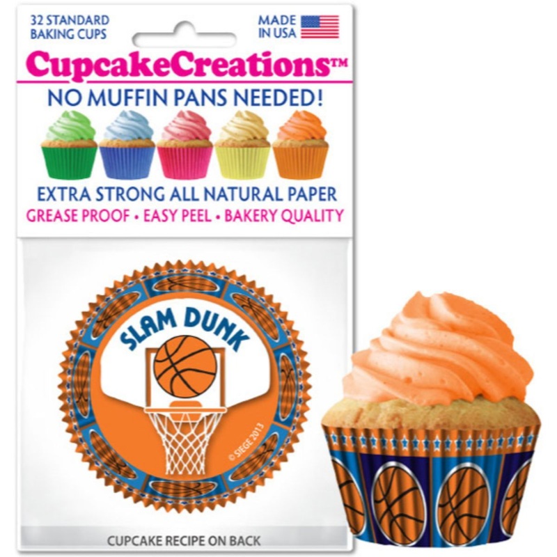 Basketball Cupcake Liner, 32 ct.