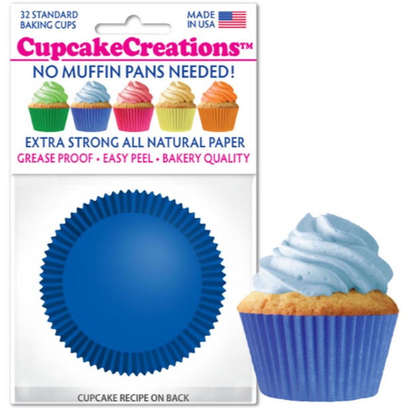 Blue Cupcake Liner, 32 ct.