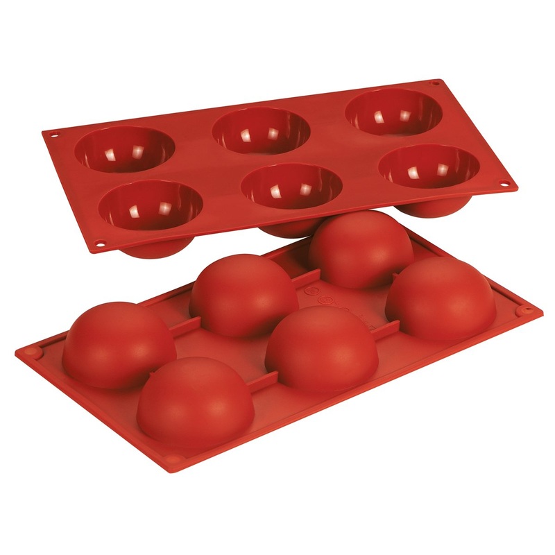 Fat Daddio's 2.7oz Hemisphere Silicone Baking Mold